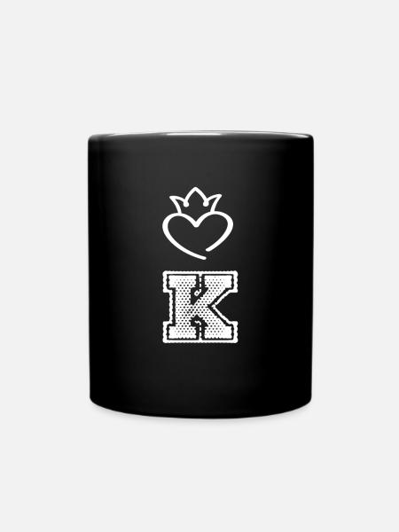 King - Tasse einfarbig - Schwarz
