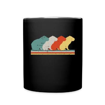 Capybara Animal Rodent Capibara - Full Colour Mug - black - Front