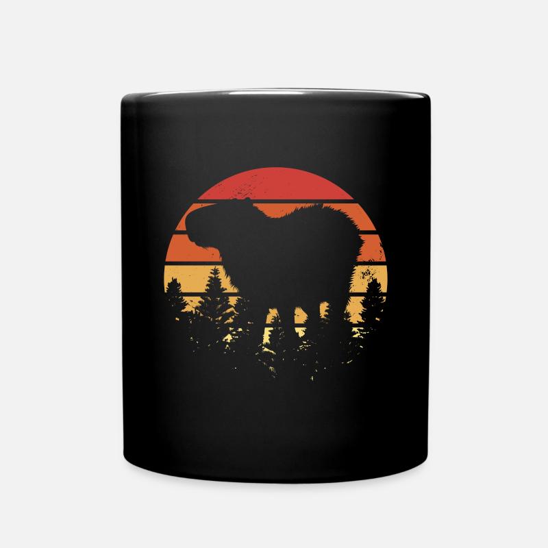 Capybara Animal Rongeur Capibara - Mug uni - noir