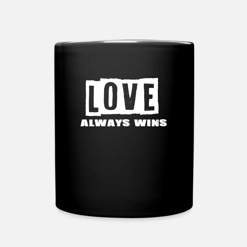Love - Tasse einfarbig - Schwarz