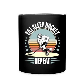 Eishockey - Full Colour Mug - black - Front