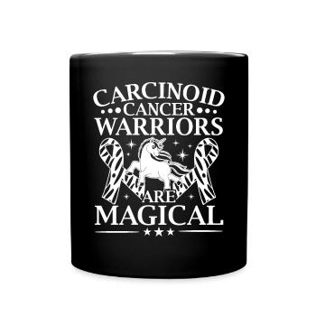 Carcinoid Cancer Warriors Are Magical Unicorn - Full Colour Mug - black - Front