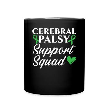 Zerebralparese Support Squad Awareness Ribbon - Tasse einfarbig - Schwarz - Vorne