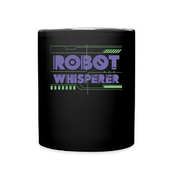 Robot Robotics Engineer Robot - Full Colour Mug - black - Front