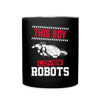 Robot Robotics Engineer Boy This - Full Colour Mug - black - Front