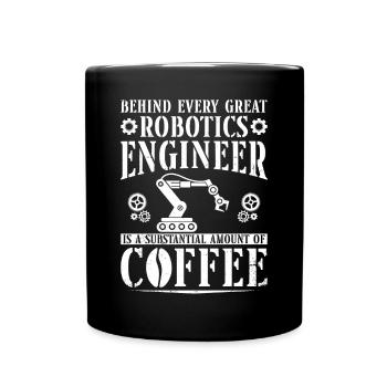 Robot Robotics Engineer Café - Mug uni - noir - Devant