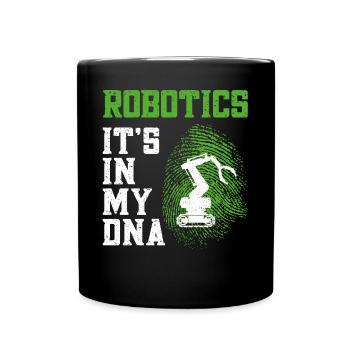 Robot Robotics Engineer Robotics - Tasse einfarbig - Schwarz - Vorne