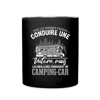 Les Meilleurs Conduisent Un Camping-Car - Mug uni - noir - Devant