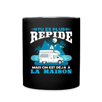 Camping-Car Cadeau - Mug uni - noir - Devant