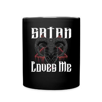 Satan Belzébuth Diable Gothique Pentagramme Mystique - Mug uni - noir - Devant