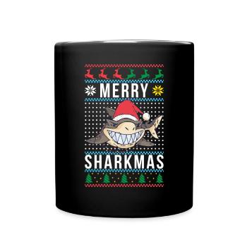 Shark Gift Shark Lover - Full Colour Mug - black - Front
