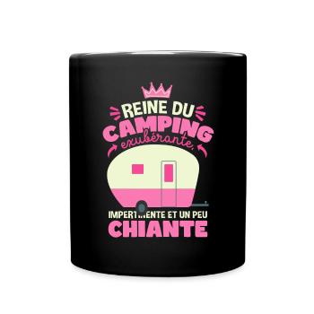 Reine Du Camping - Mug uni - noir - Devant