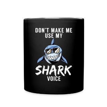 Shark Gift Shark Lover - Full Colour Mug - black - Front