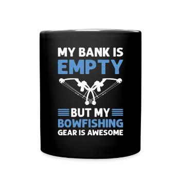 Meine Bank Ist Leer, Meine Ausrüstung Zum - Tasse einfarbig - Schwarz - Vorne