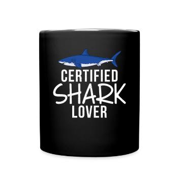 Shark Gift Shark Lover - Full Colour Mug - black - Front