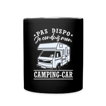 Je Conduis Mon Camping-Car - Mug uni - noir - Devant