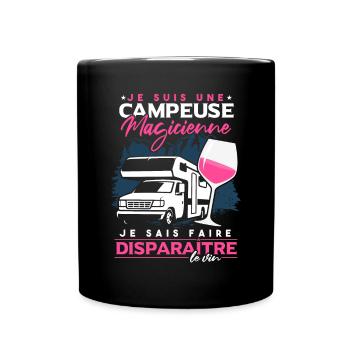 Je Suis Une Campeuse Magicienne - Mug uni - noir - Devant
