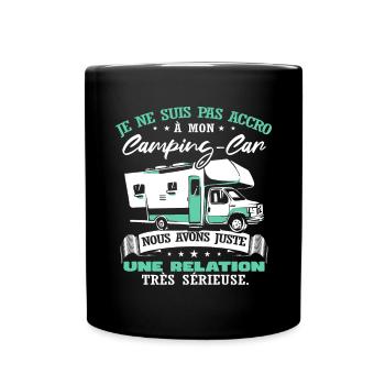 Les Meilleurs Conduisent Un Camping-Car - Mug uni - noir - Devant