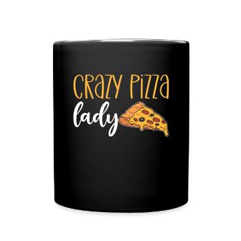 Pizza folle. Pizza Baker Pizza Maker - Mug uni - noir - Devant