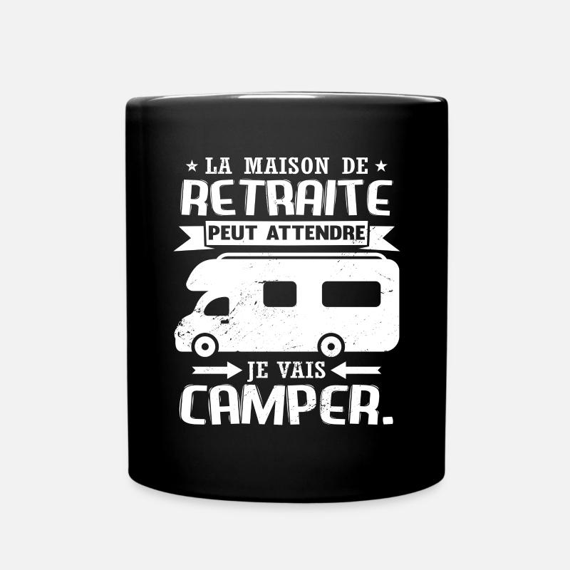 Retraite Camping-Car Humour - Mug uni - noir