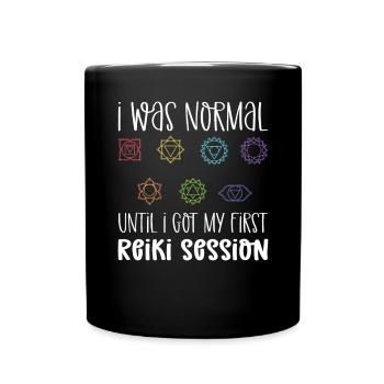 J’étais normal jusqu’à ce que je fasse mon premier Reiki - Mug uni - noir - Devant