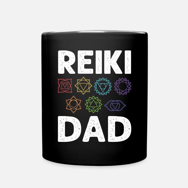 Reiki father. Lightworkers, healers, - Full Colour Mug - black