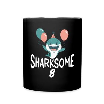 Shark Gift Shark Lover - Full Colour Mug - black - Front
