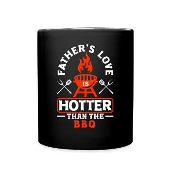 L’amour d’un père est plus chaud que le barbecue La fête des pères - Mug uni - noir - Devant
