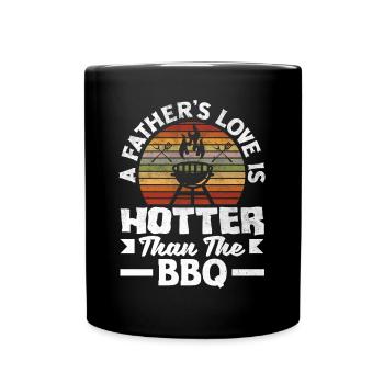 L’amour d’un père est plus chaud que le barbecue La fête des pères - Mug uni - noir - Devant
