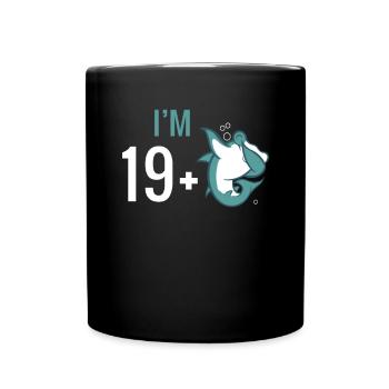 Hai Geschenk Hai Liebhaber - Tasse einfarbig - Schwarz - Vorne