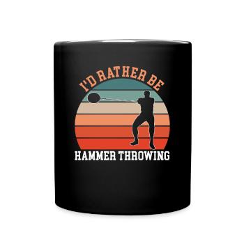 Hammer Throwing Hammerwerfen - Full Colour Mug - black - Front