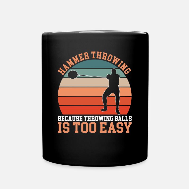 Hammer Throwing Hammer Throw - Full Colour Mug - black