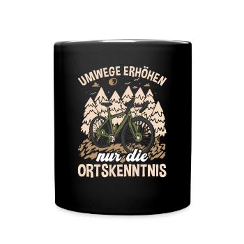 Cyclists Detours - Full Colour Mug - black - Front