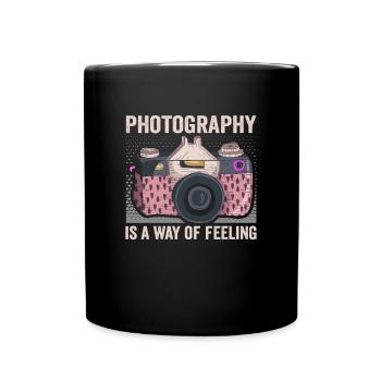 La photographie est une façon de ressentir le photographe - Mug uni - noir - Devant