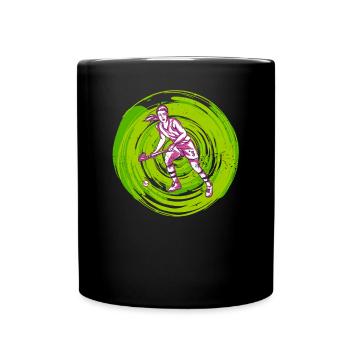 Field hockey players Hockey Indoor Hockey Women - Full Colour Mug - black - Front