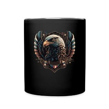 American Patriotic USA Design - Full Colour Mug - black - Front