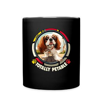 Dog saying Cavalier Spaniel for dog lovers - Full Colour Mug - black - Front