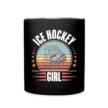 Ice Hockey Ice Hockey Women's Ice Hockey Player - Full Colour Mug - black - Front