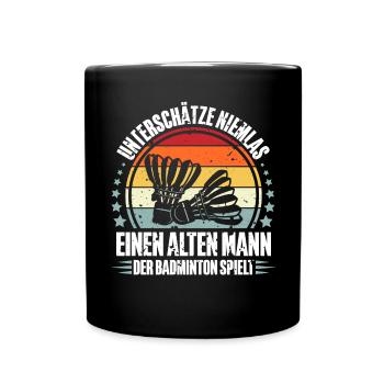 Badminton - Tasse einfarbig - Schwarz - Vorne
