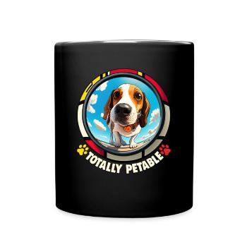 Dog Saying Beagle Design pour les amoureux des chiens - Mug uni - noir - Devant