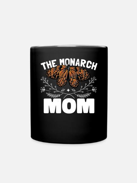 Monarchfalter Mama - Tasse einfarbig - Schwarz