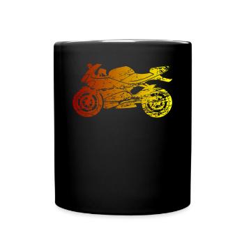 Motorcyclist Motorcyclist Gift - Full Colour Mug - black - Front