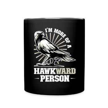 Je suis plus une personne HAWKward - Fauconnerie - Mug uni - noir - Devant