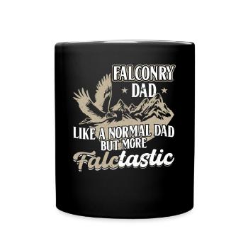 Je ne suis pas fou - Je ne fais que dresser des faucons - Fauconnerie - Mug uni - noir - Devant