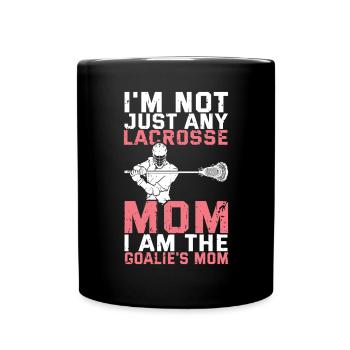 Lacrosse Torwart Lacrosse Spieler - Tasse einfarbig - Schwarz - Vorne
