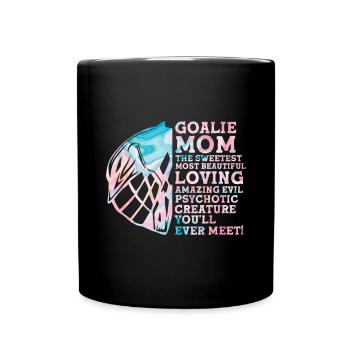 Lacrosse Torwart Lacrosse Spieler - Tasse einfarbig - Schwarz - Vorne