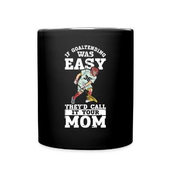 Lacrosse Torwart Lacrosse Spieler - Tasse einfarbig - Schwarz - Vorne