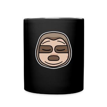 Sloth head - Full Colour Mug - black - Front