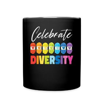 Knitting Knitter Celebrate - Tasse einfarbig - Schwarz - Vorne