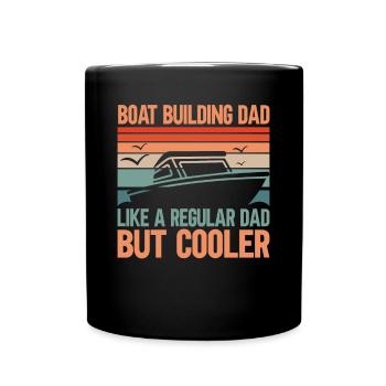 Constructeur de bateaux et père de famille - Mug uni - noir - Devant
